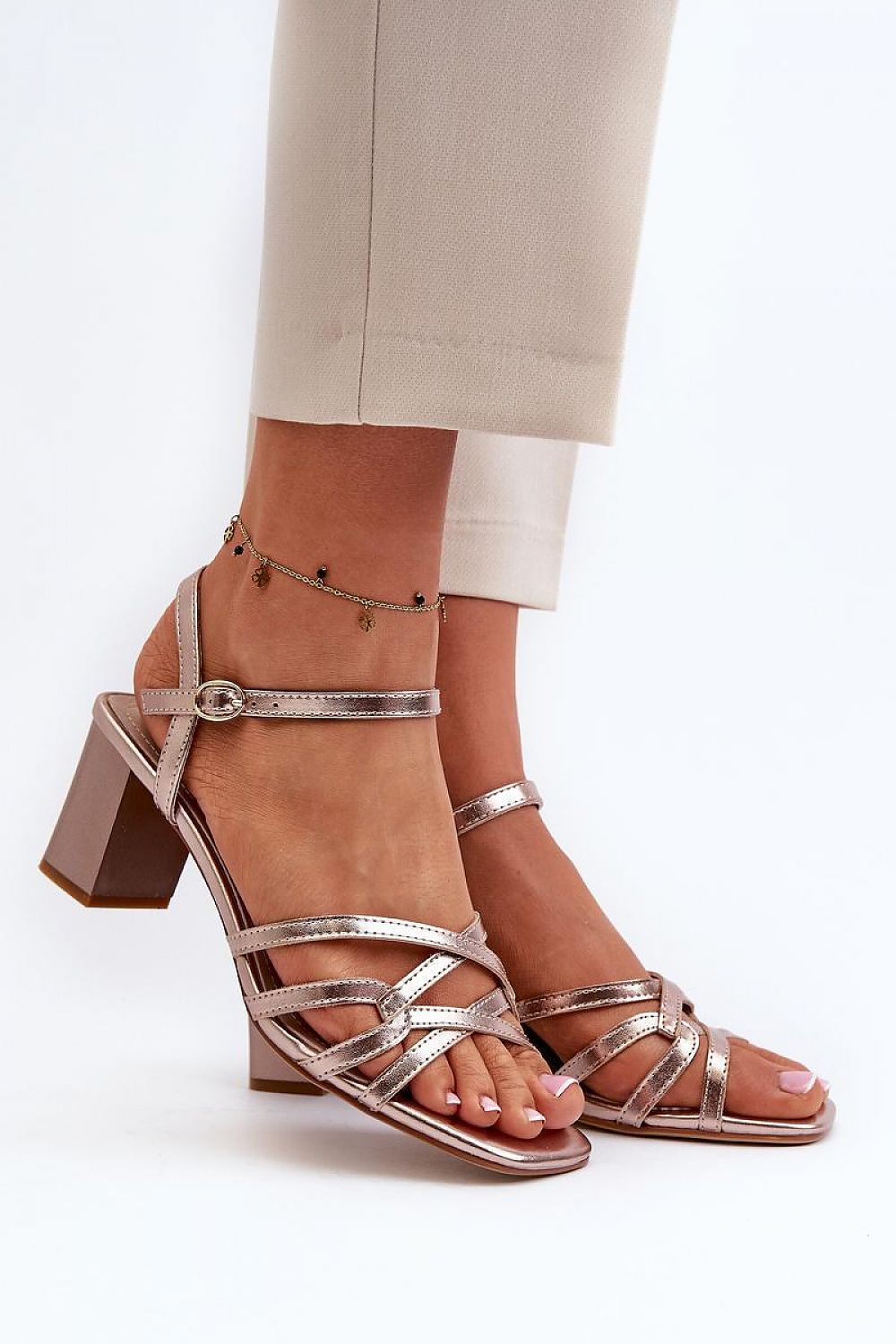 Heel sandals model 195745